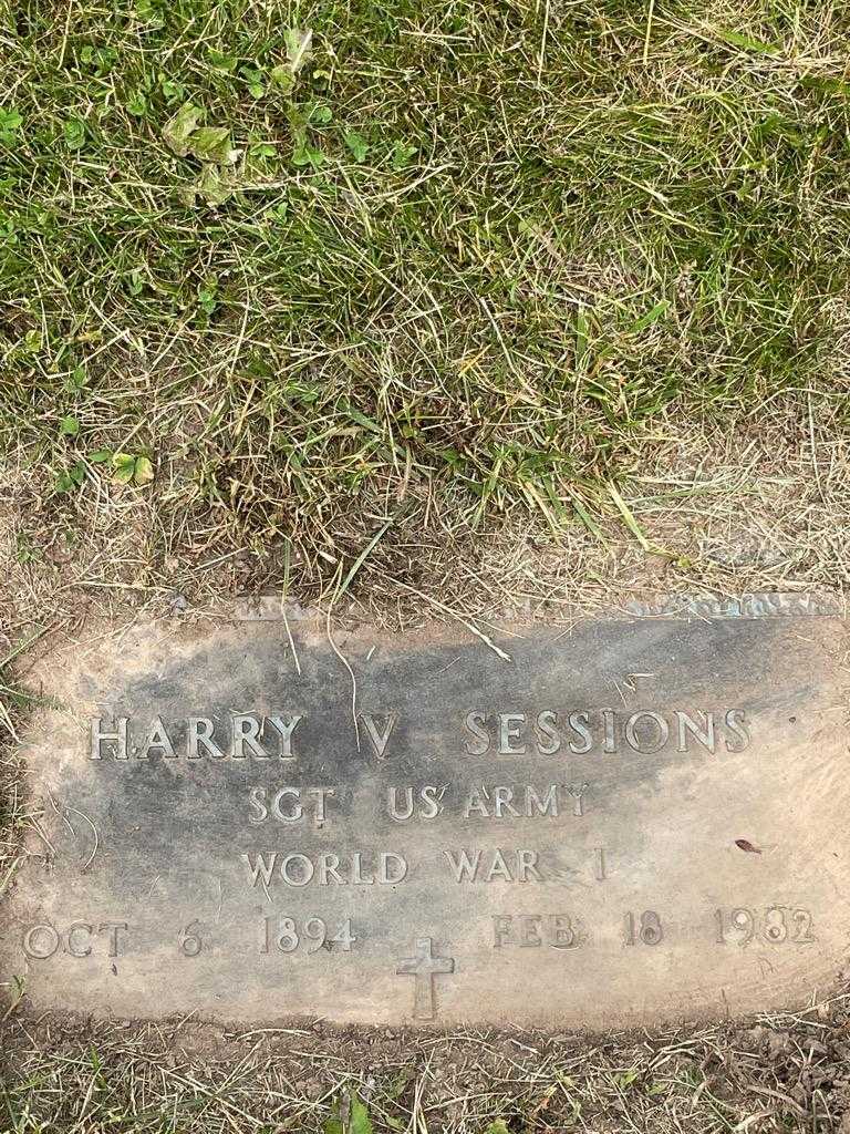 Harry V. Sessions's grave. Photo 3