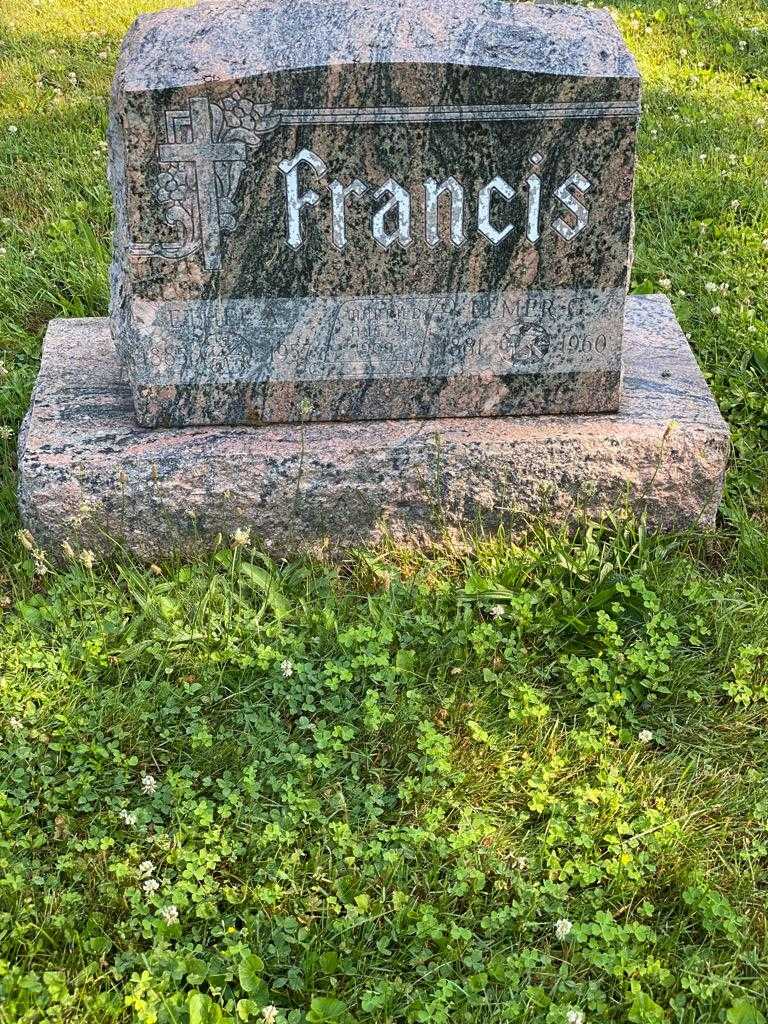 Ethel A. Francis's grave. Photo 3