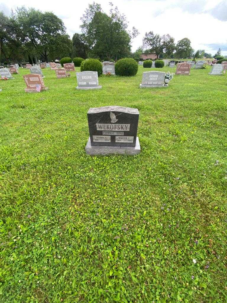 Walter E. Wekofsky's grave. Photo 1