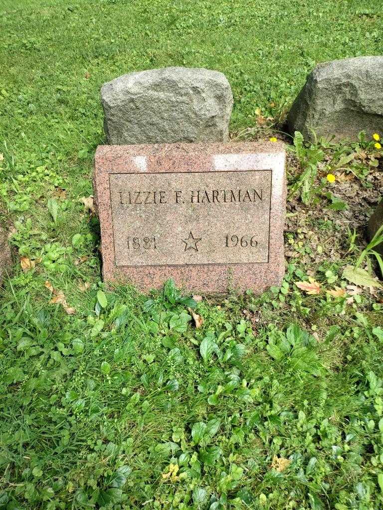 Lizzie F. Hartman's grave. Photo 2