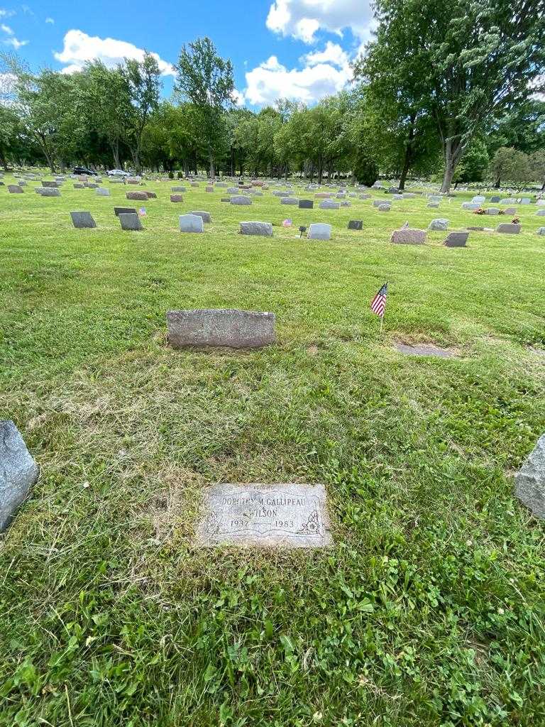 Dorothy M. Gallipeau Wilson's grave. Photo 1