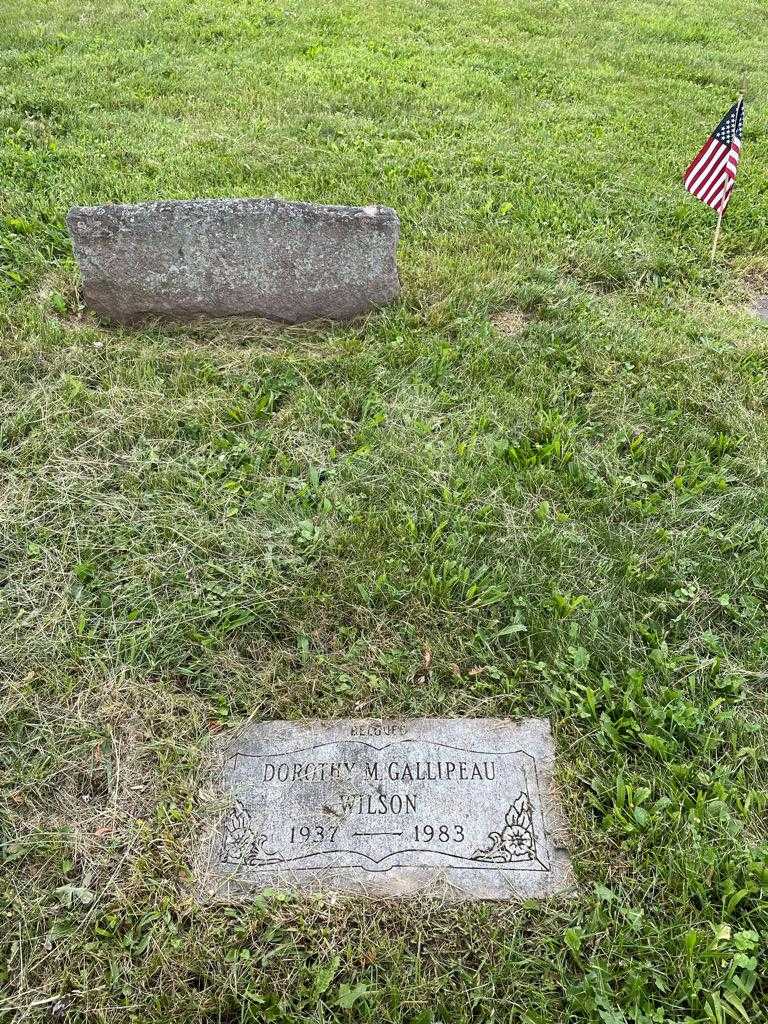 Dorothy M. Gallipeau Wilson's grave. Photo 2