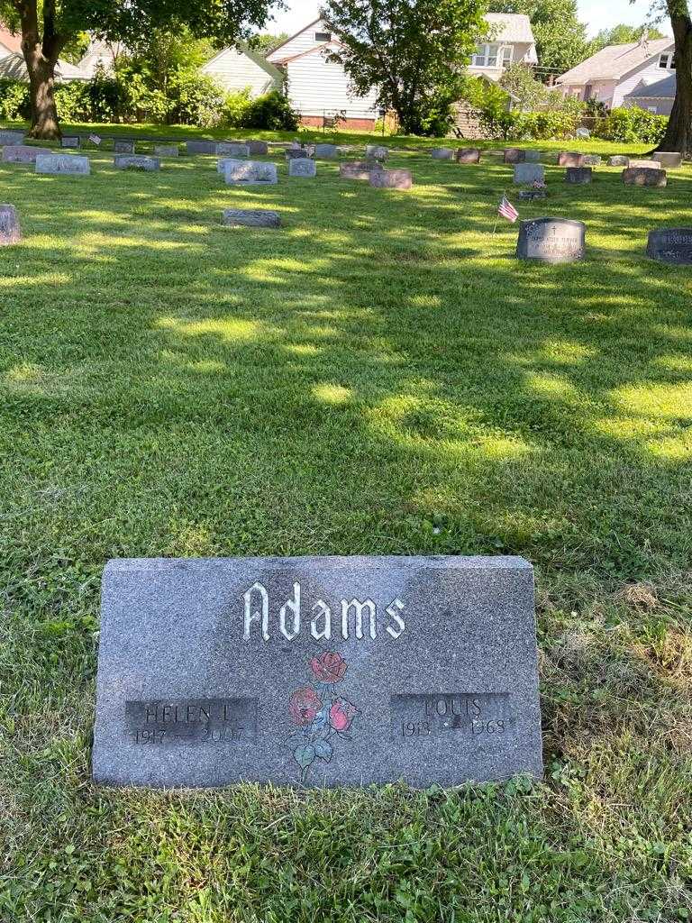 Louis Adams's grave. Photo 1