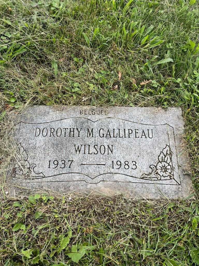 Dorothy M. Gallipeau Wilson's grave. Photo 3