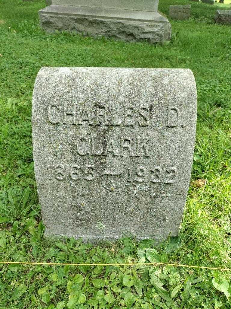 Charles D. Clark's grave. Photo 3