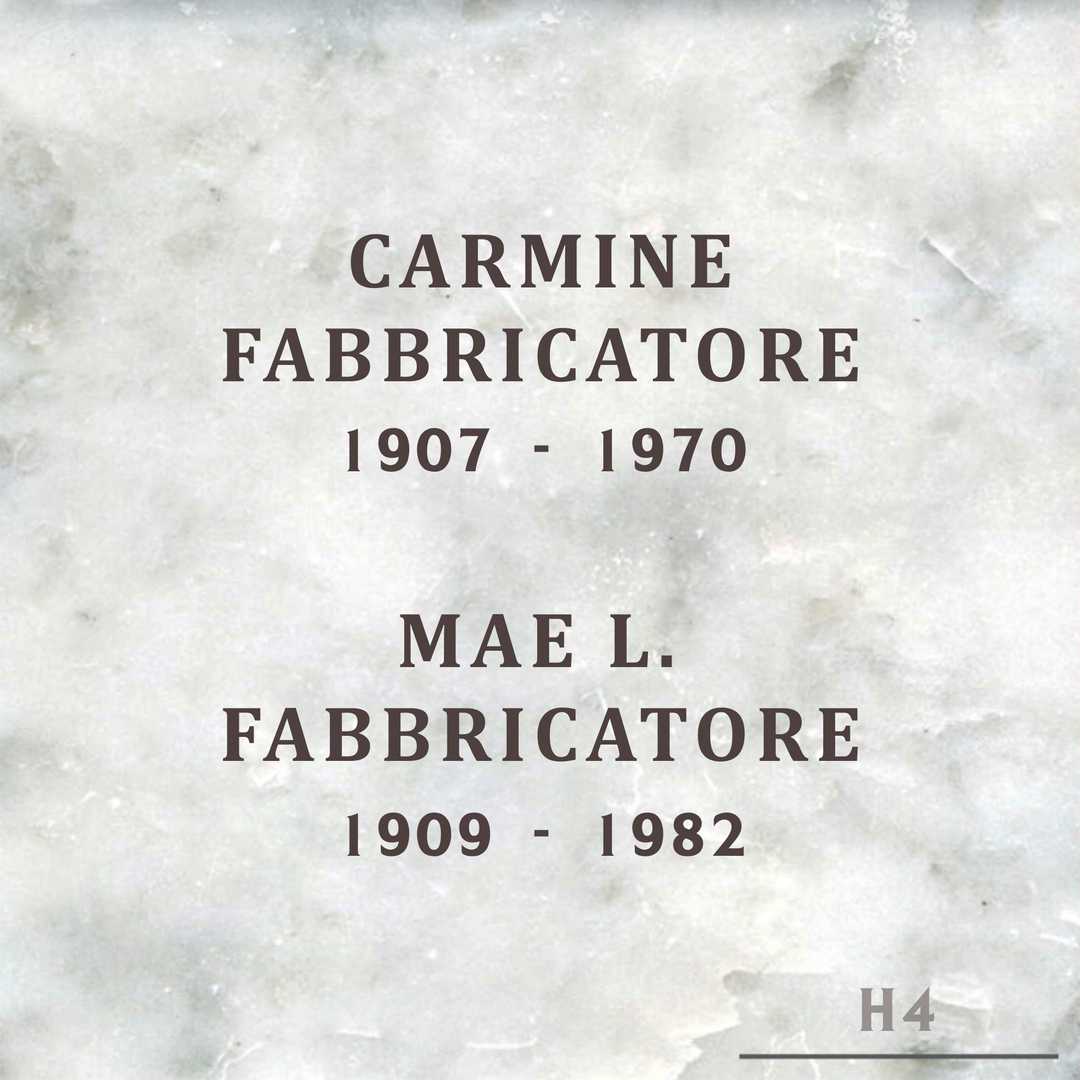 Carmine Fabbricatore's grave