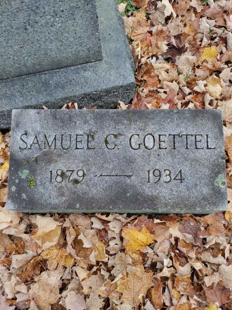 Samuel C. Goettel's grave. Photo 3