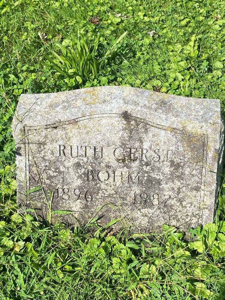 Ruth Gerst Bohm's grave. Photo 3