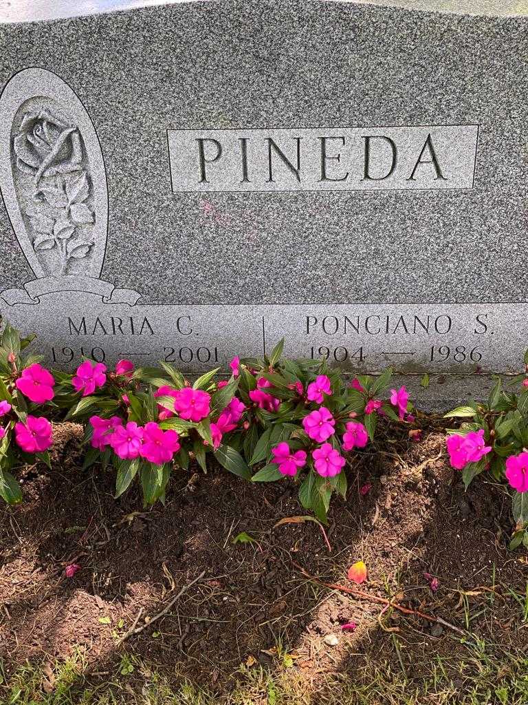 Maria C. Pineda's grave. Photo 3