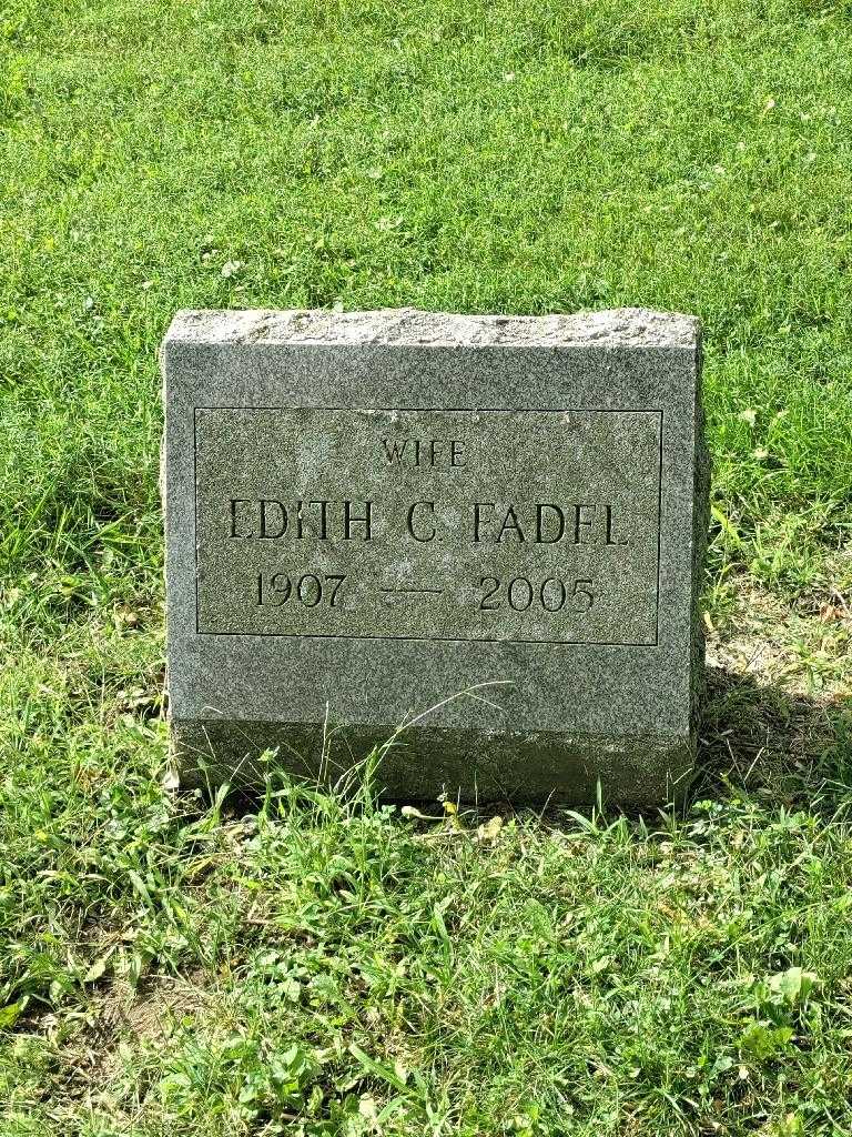 Edith C. Fadel's grave. Photo 3