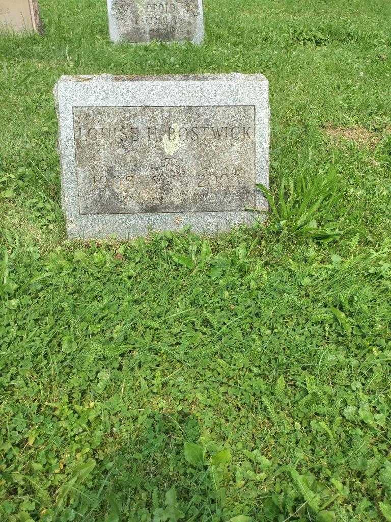 Louise H. Bostwick's grave. Photo 1