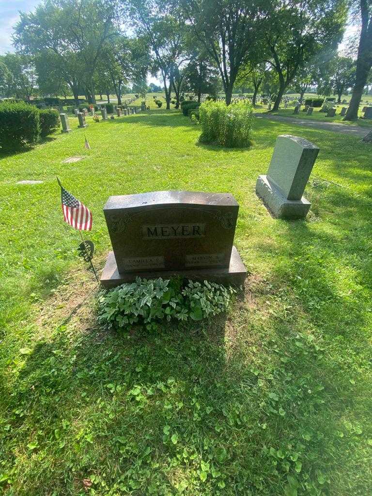 Camilla E. Meyer's grave. Photo 1
