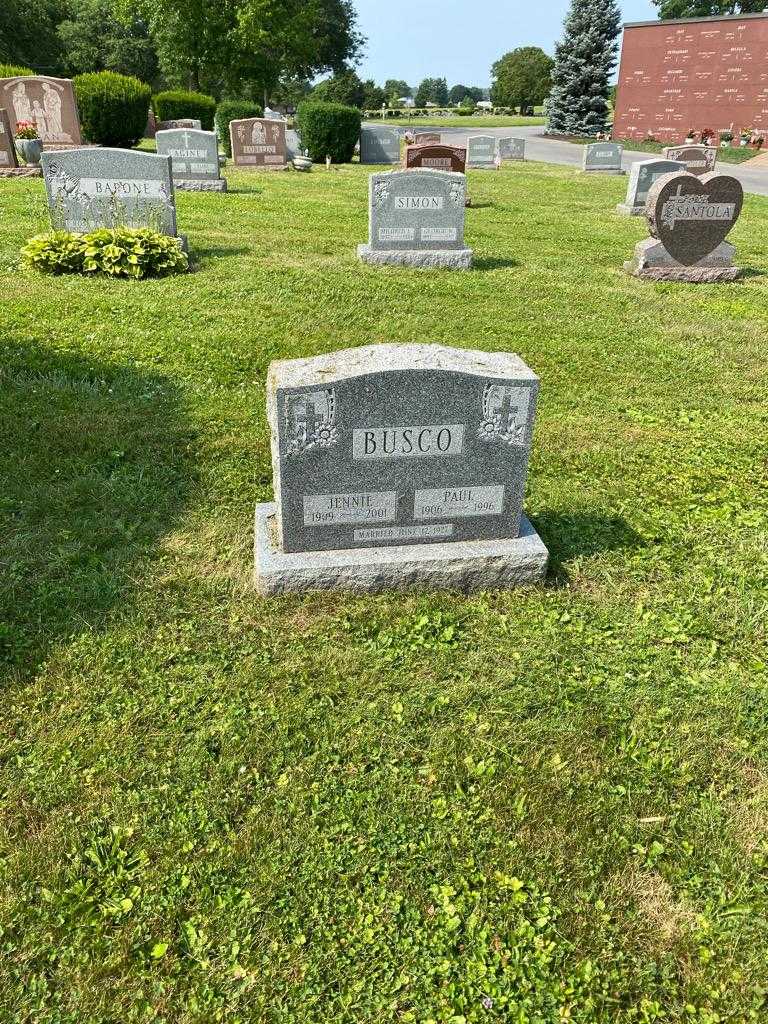 Jennie Busco's grave. Photo 2