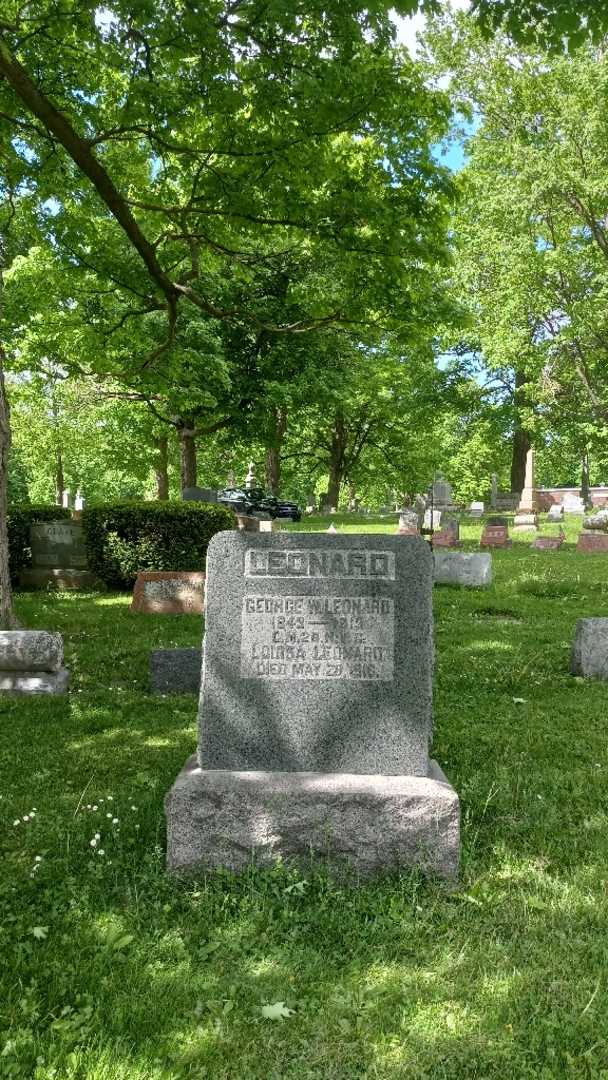 George W. Leonard's grave. Photo 2