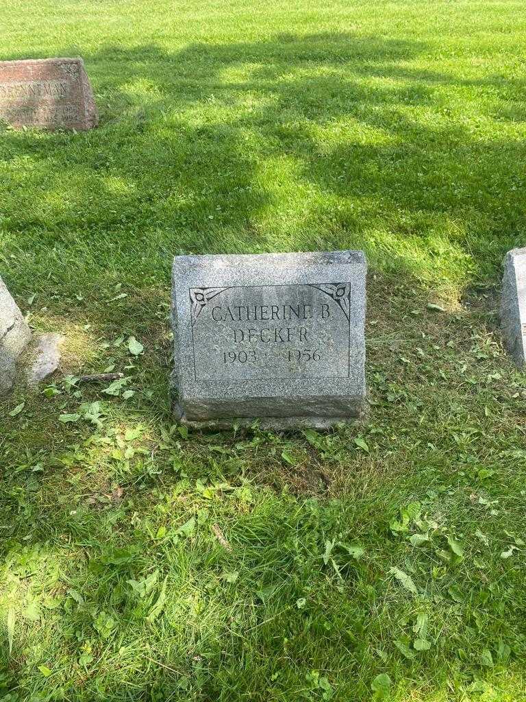 Catherine B. Decker's grave. Photo 2