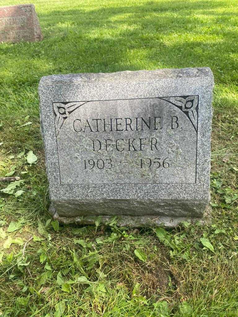 Catherine B. Decker's grave. Photo 3