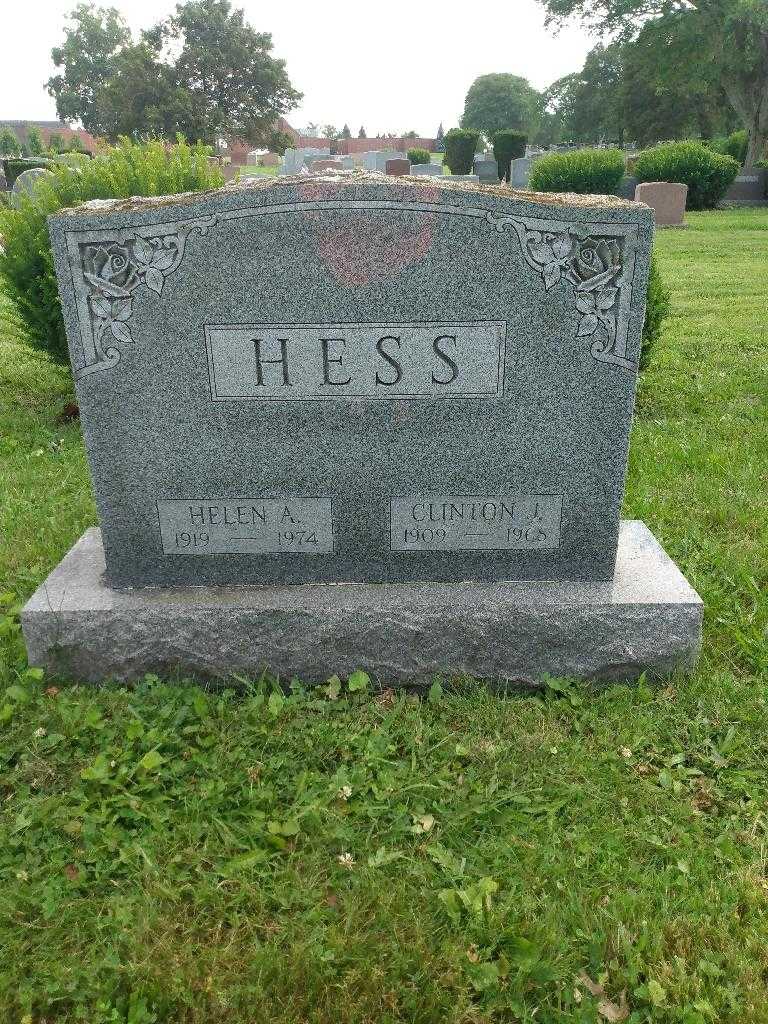 Helen A. Hess's grave. Photo 2