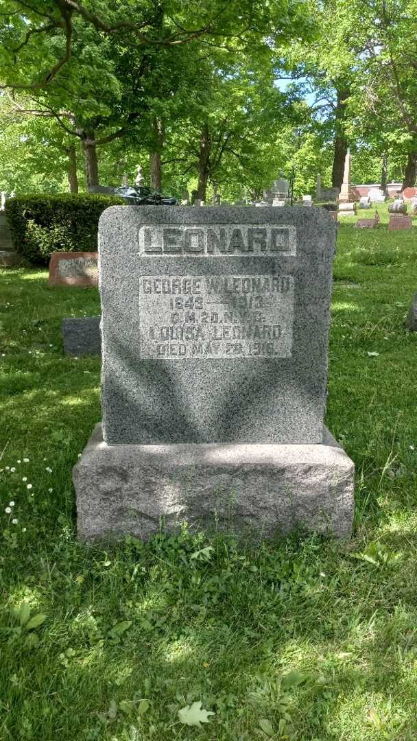 George W. Leonard's grave. Photo 3