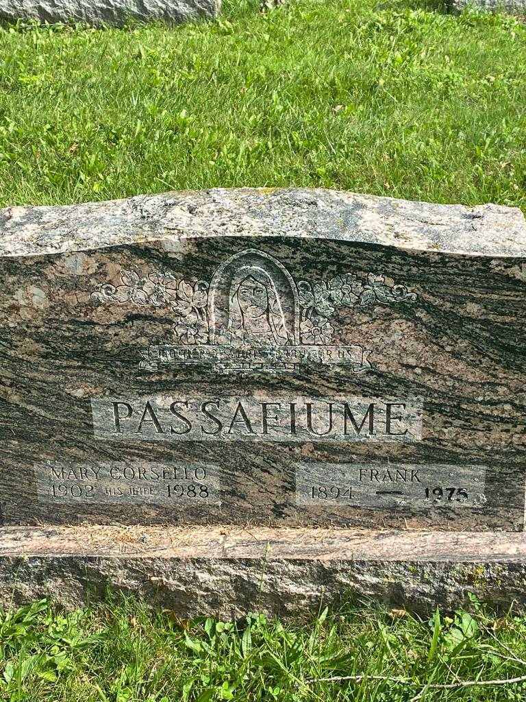 Mary Corsello Passafiume's grave. Photo 3