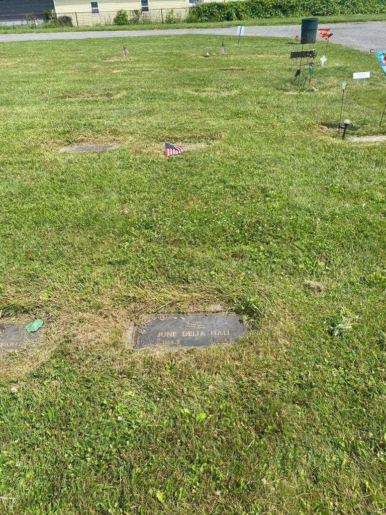 June Delia Hall's grave. Photo 2