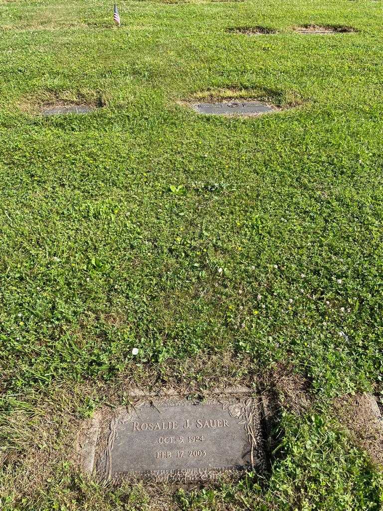 Rosalie J. Sauer's grave. Photo 2