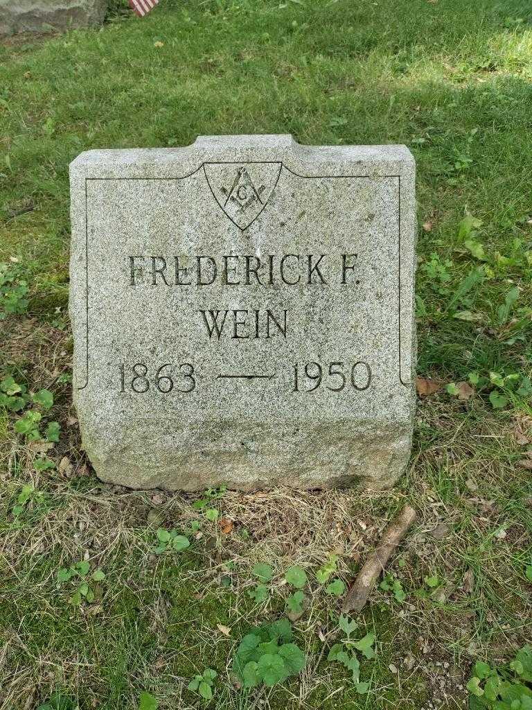 Frederick F. Wein's grave. Photo 3