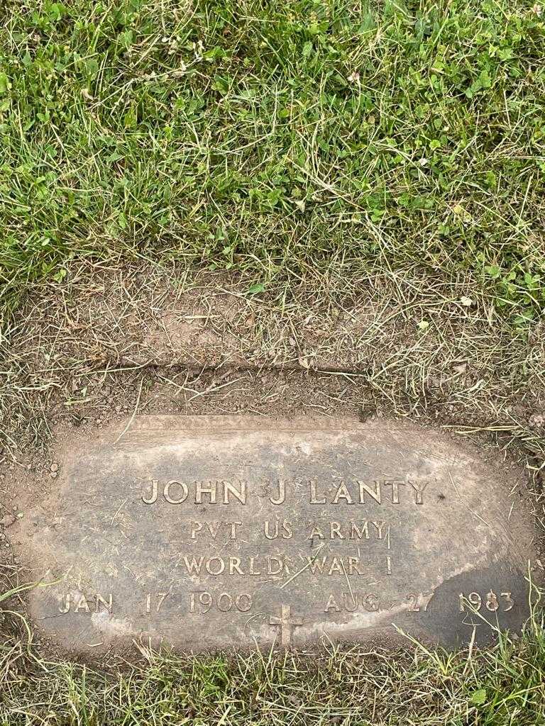 John J. Lanty's grave. Photo 3