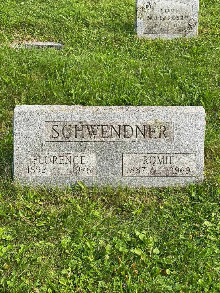 Florence Schwendner's grave. Photo 3