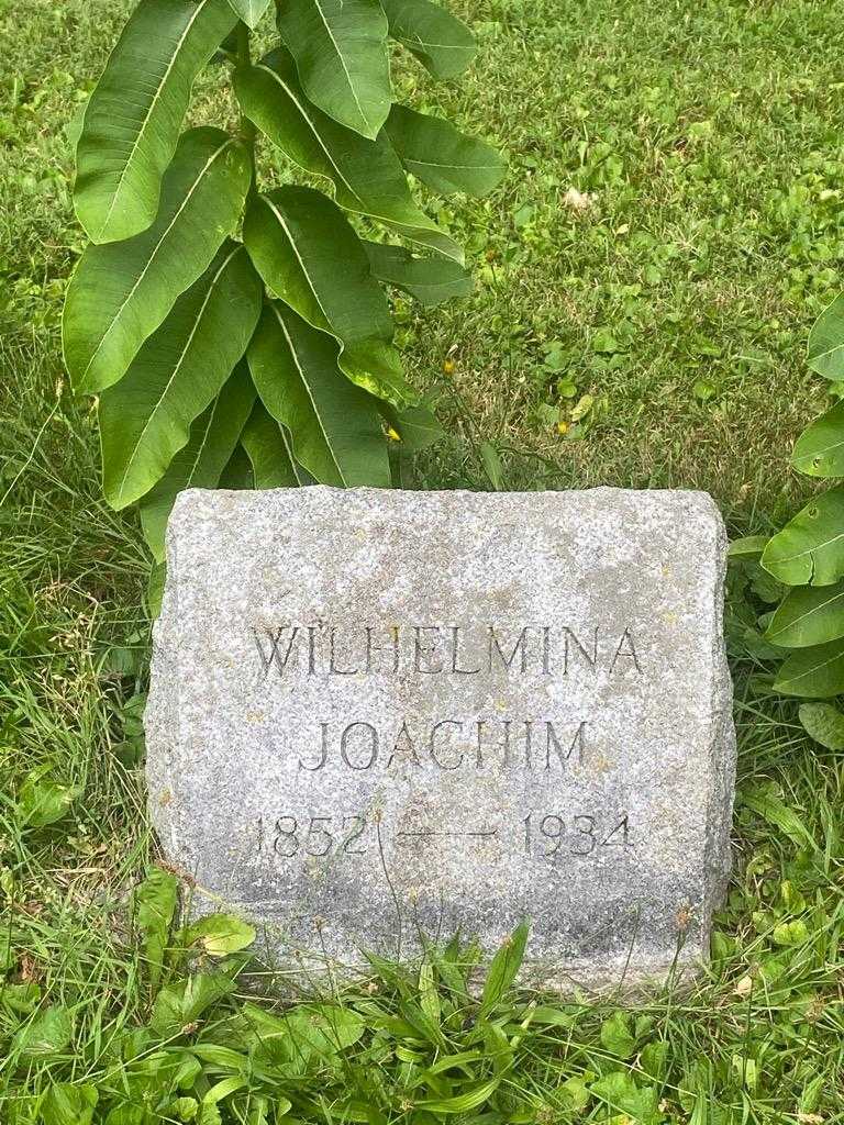 Wilhelmina P. Joachim's grave. Photo 3
