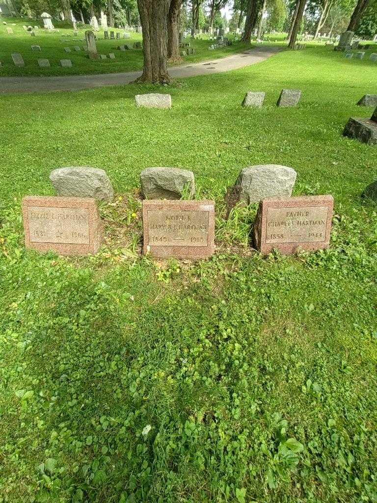 Mary B.L. Hartman's grave. Photo 1