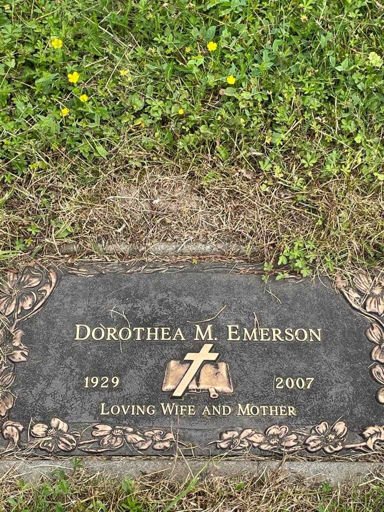 Dorothea M. Emerson's grave. Photo 3