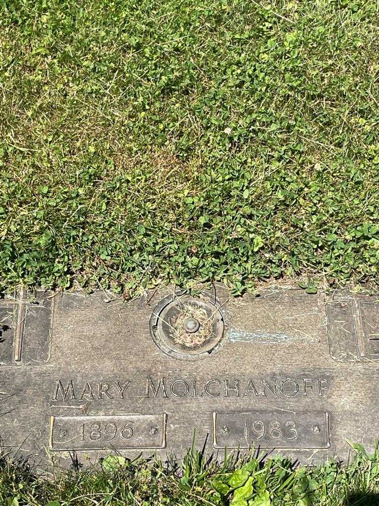 Mary Molchanoff's grave. Photo 2