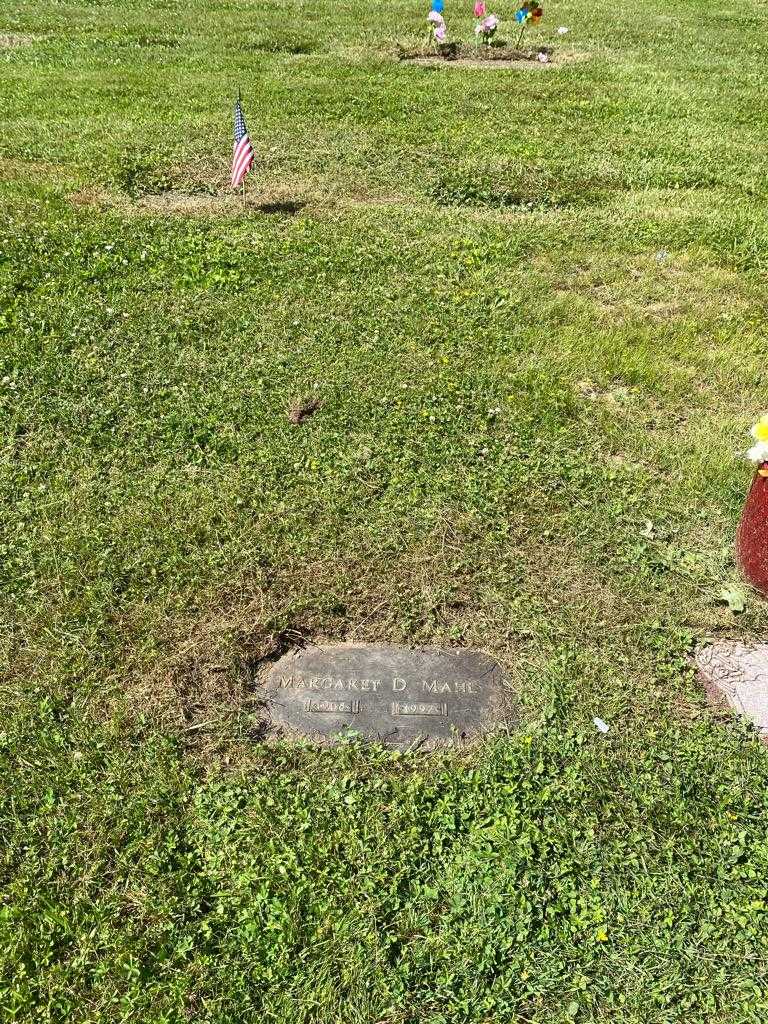 Margaret D. Mahl's grave. Photo 2