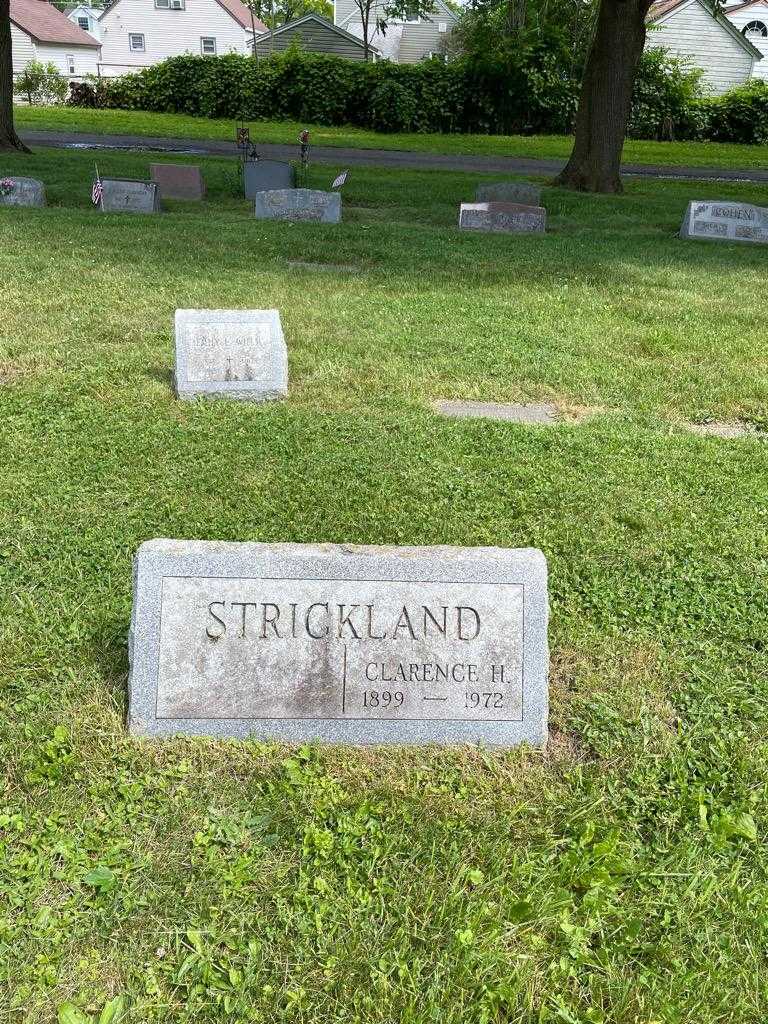Clarence H. Strickland's grave. Photo 2