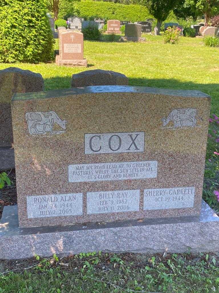 Ronald Alan Cox's grave. Photo 3