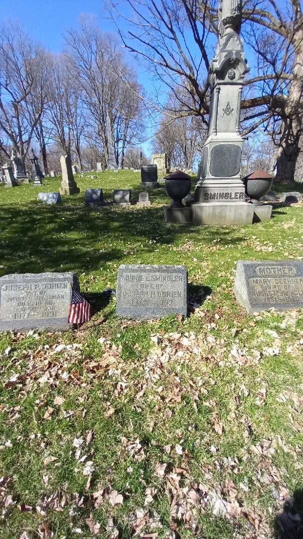 Minnie L. O'Brien Smingler's grave. Photo 1