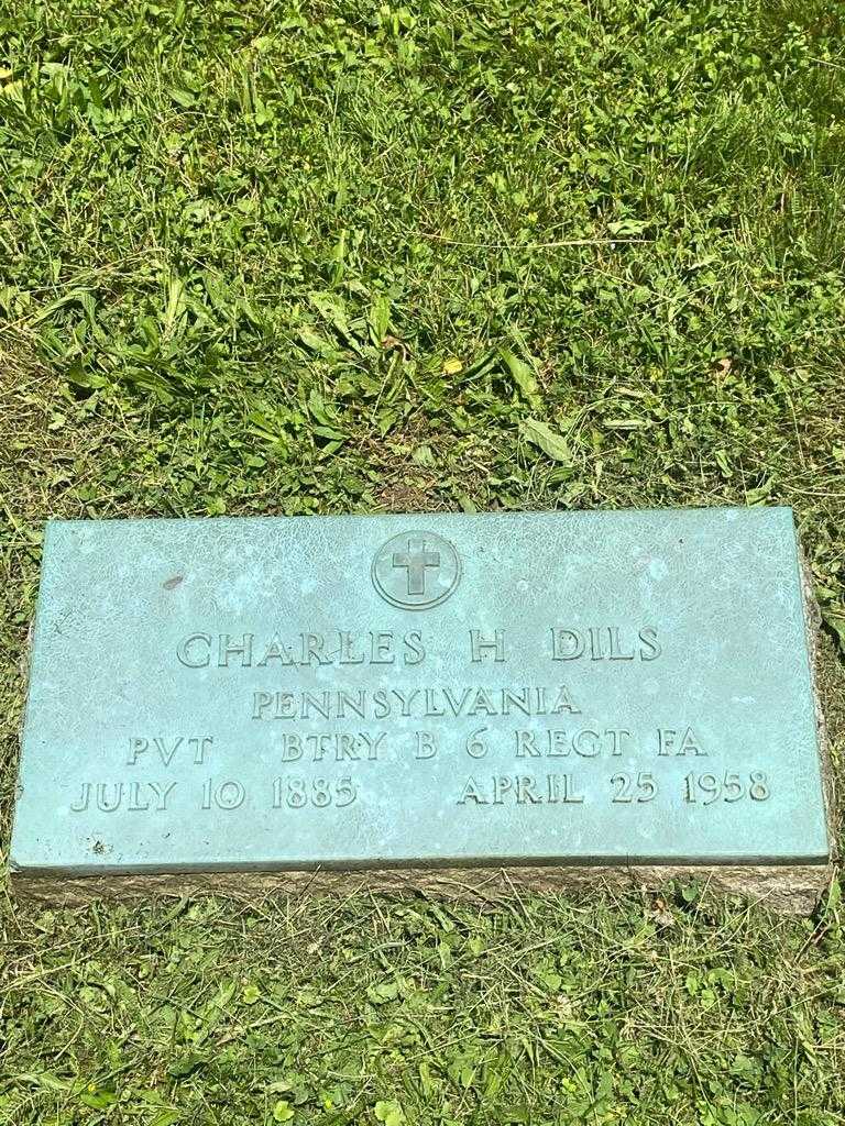 Charles H. Dils's grave. Photo 3
