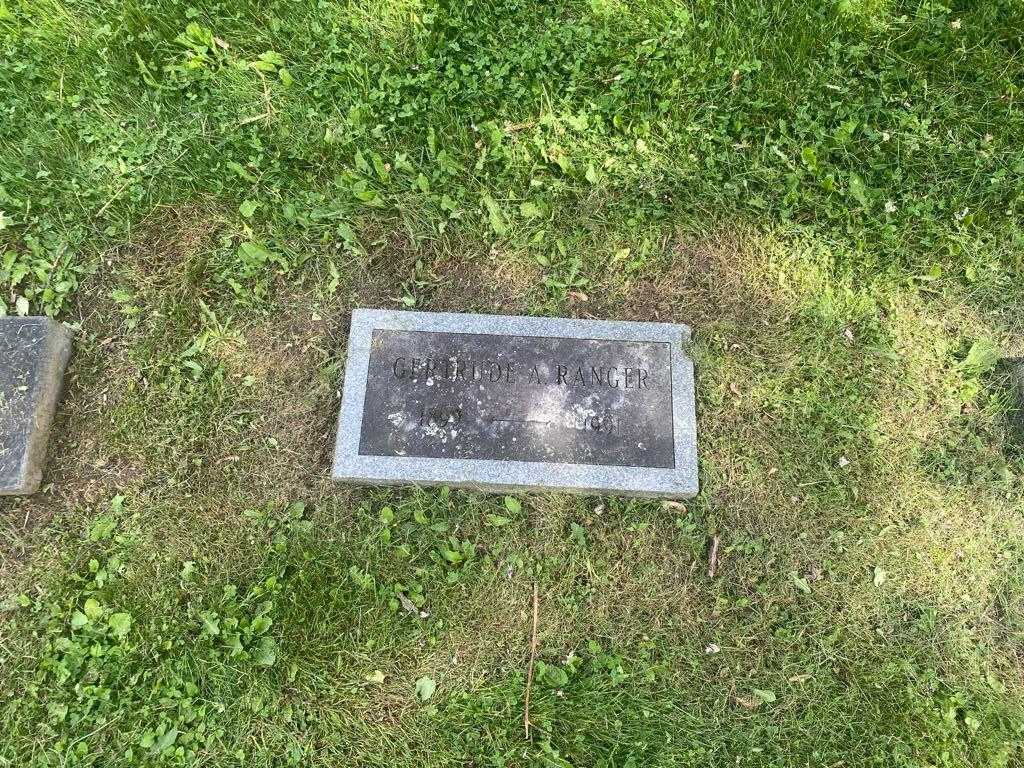 Gertrude A. Ranger's grave. Photo 3