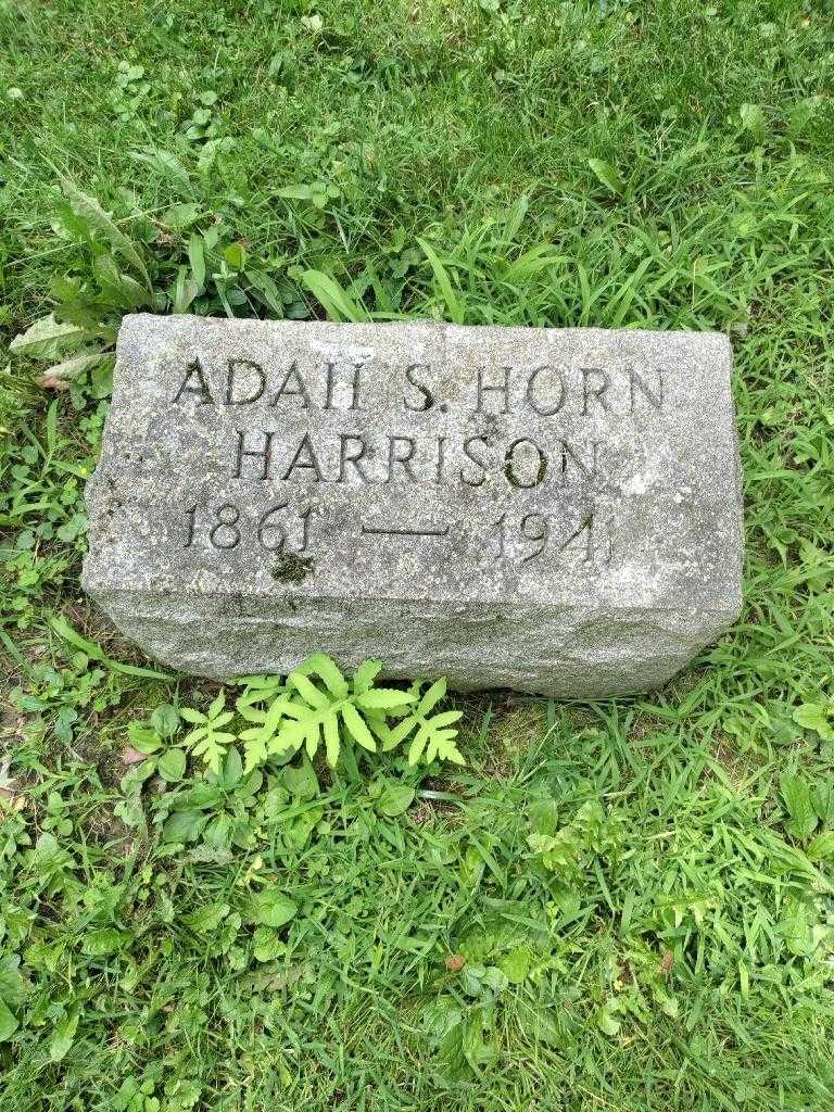Adah S. Horn Harrison's grave. Photo 2