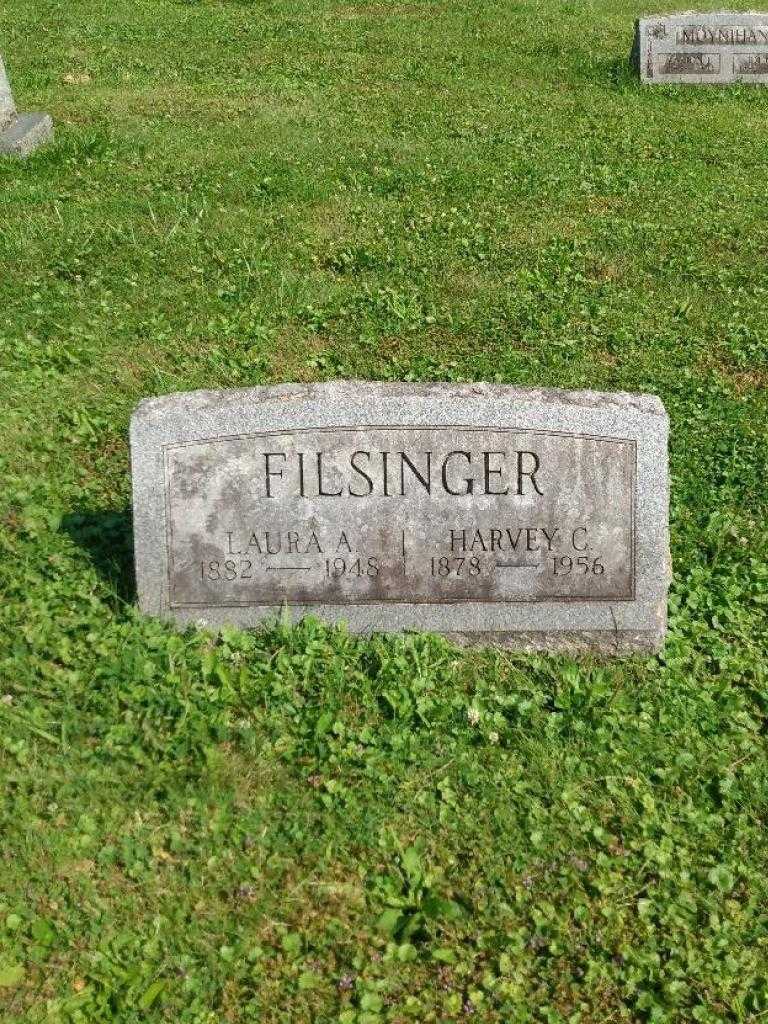 Laura A. Filsinger's grave. Photo 3