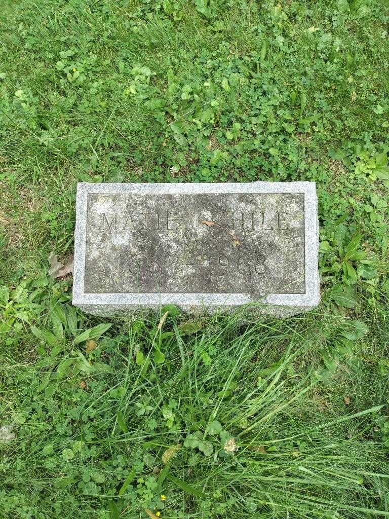Matie G. Hile's grave. Photo 1