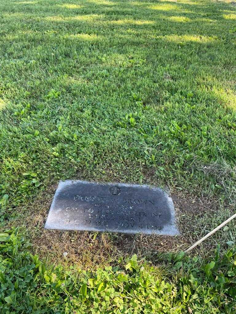 Ernest W. Brown's grave. Photo 2