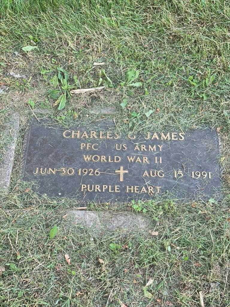 Charles G. James's grave. Photo 3