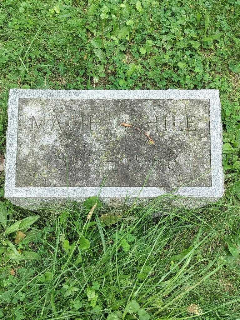 Matie G. Hile's grave. Photo 2