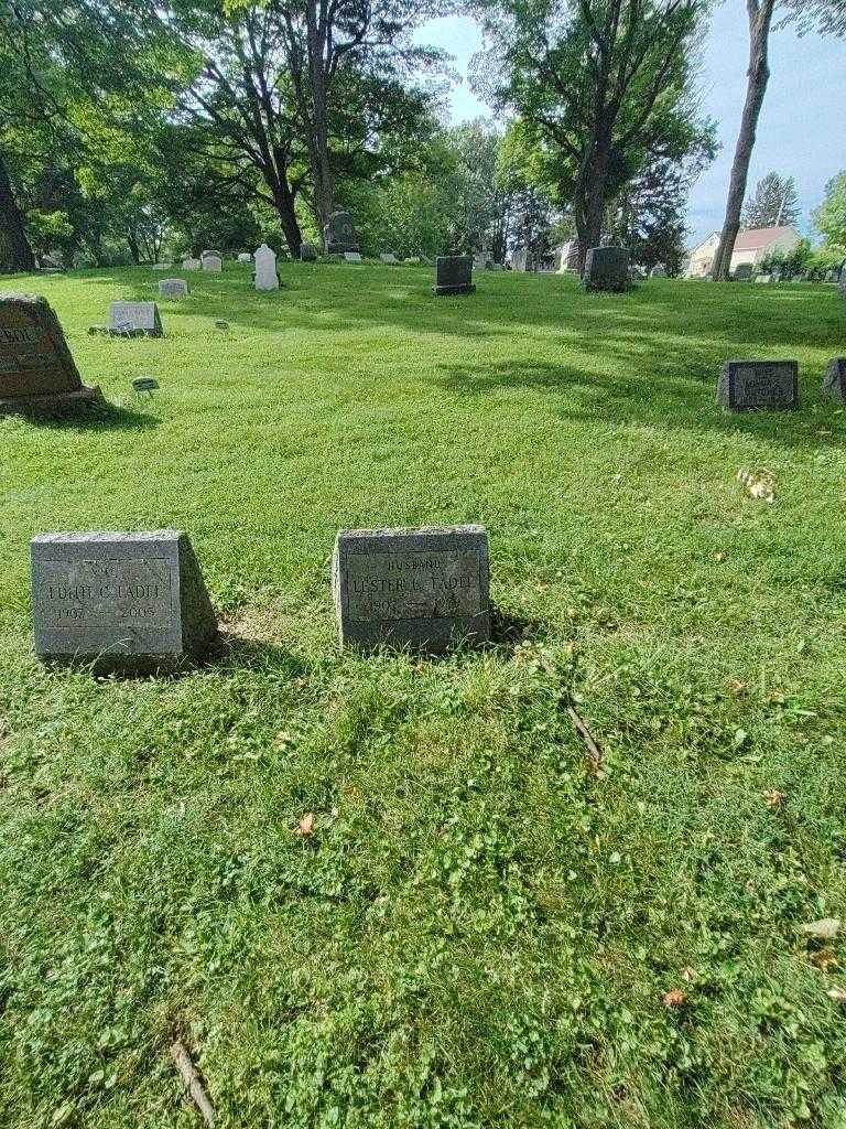 Lester C. Fadel's grave. Photo 1