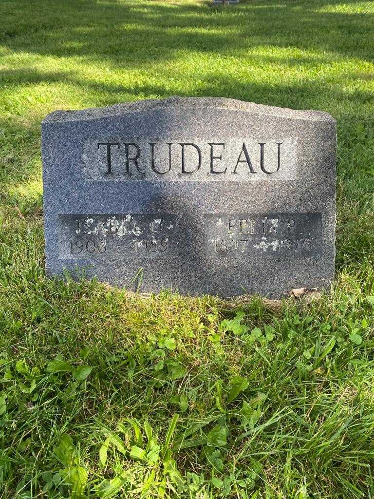 Isabel O. Trudeau's grave. Photo 3
