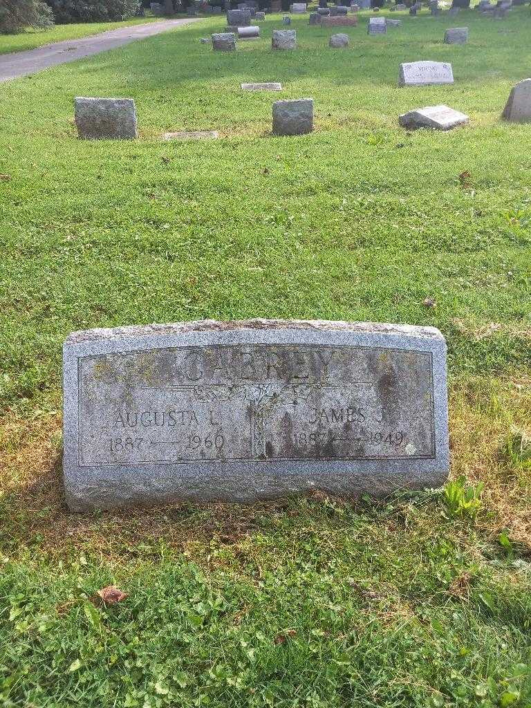 Augusta L. Cabrey's grave. Photo 1