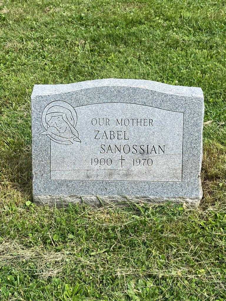 Zabel Sanossian's grave. Photo 3