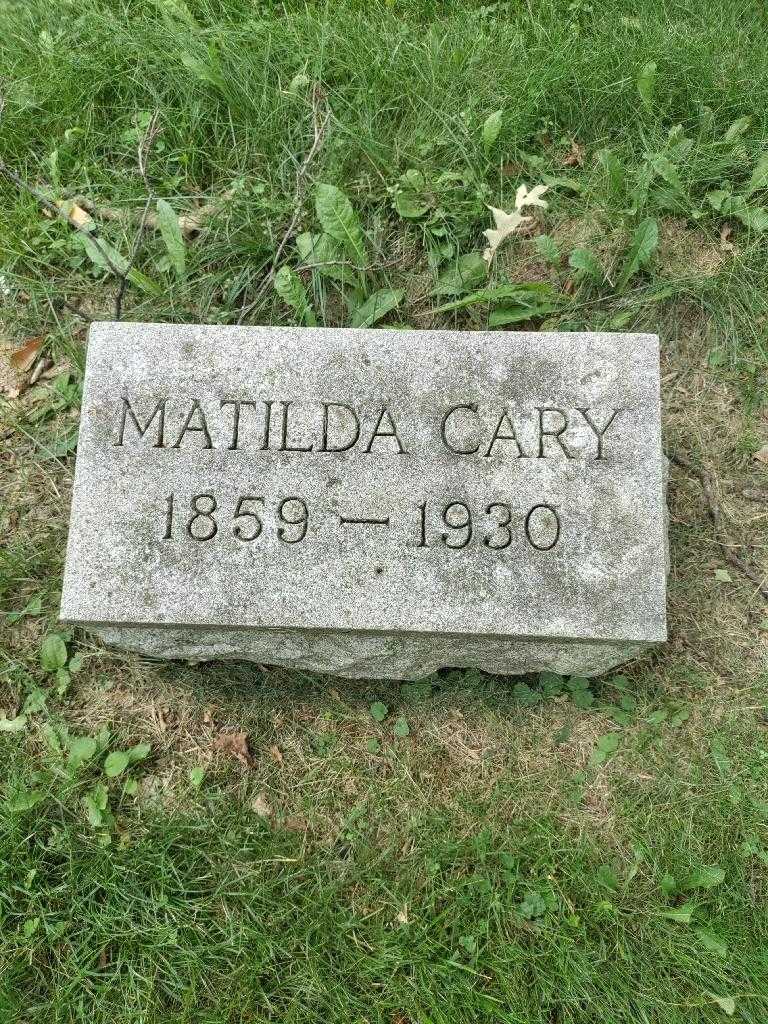 Matilda Cary's grave. Photo 2
