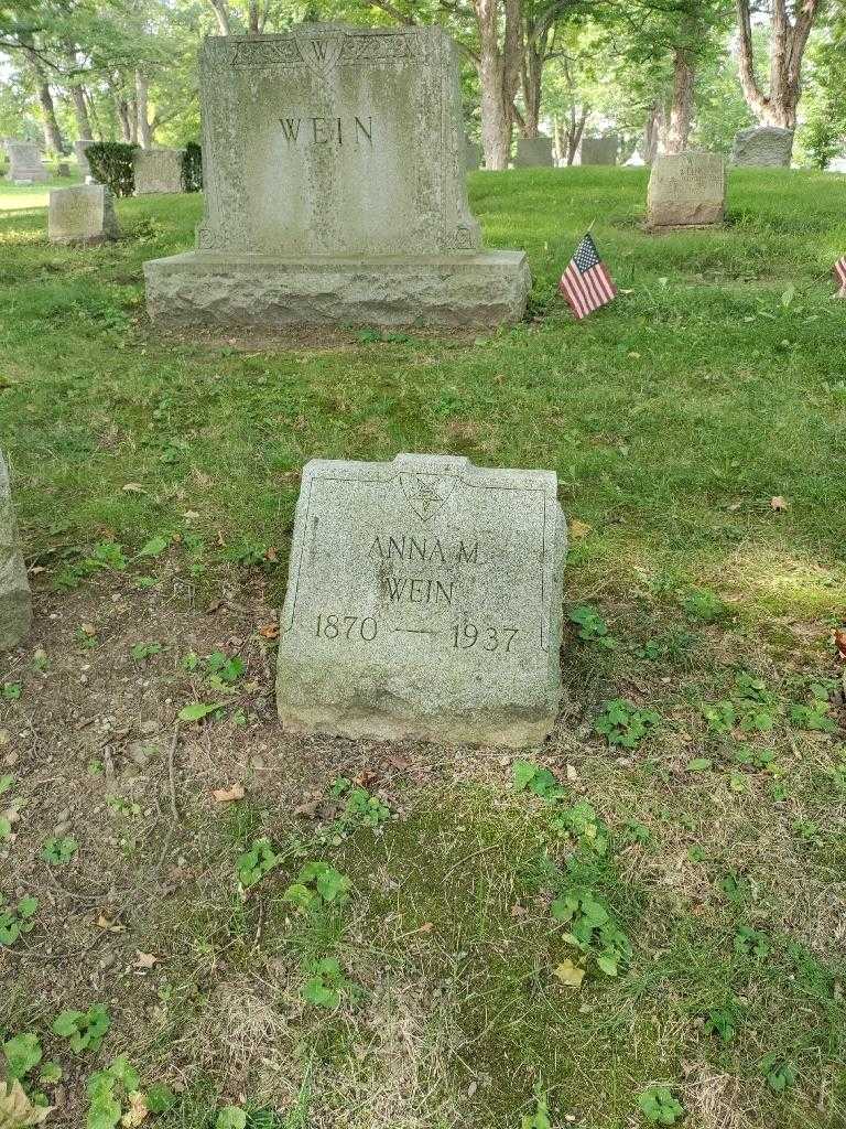 Anna M. Wein's grave. Photo 1